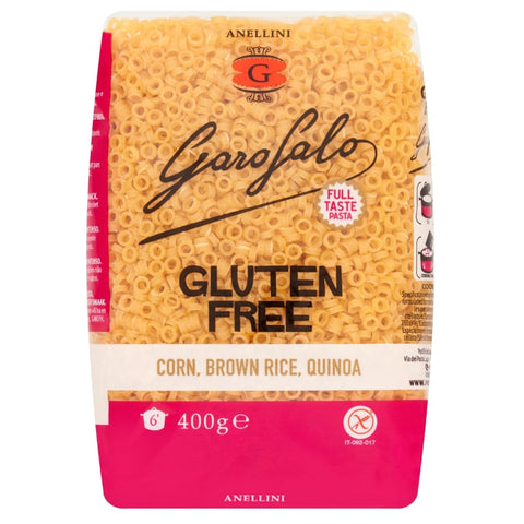 10x Garofalo Anellini 400 g Senza Glutine Glutin free, glutenfrei Pasta Noodles + Italian Gourmet Polpa 400 g