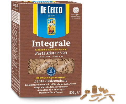 10x Pasta De Cecco Pasta mista integrali n. 120 Vollkorn italienisch Nudeln 500 g