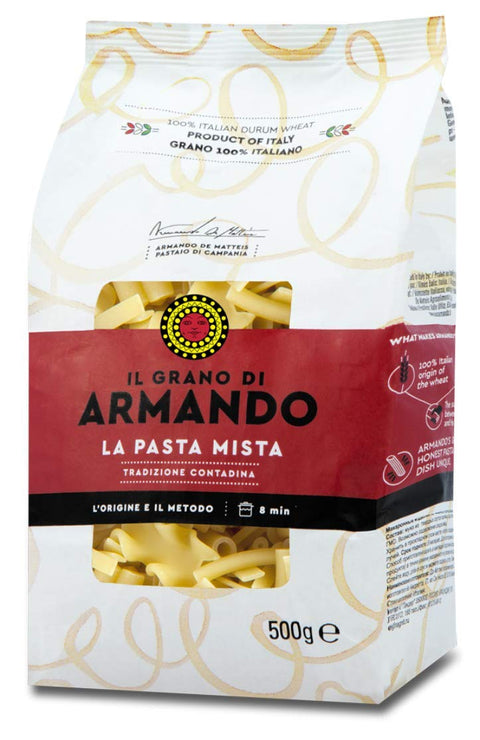 12x Il Grano Di Armando La Pasta Mista Italienischer Weizen Bronze gezeichnet 100% Italienische Pasta 500g