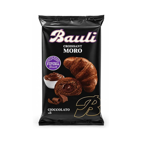 3x Bauli Croissant Moro al Cioccolato 250g 5 mit Schokoladencreme gefüllte Hörnchen