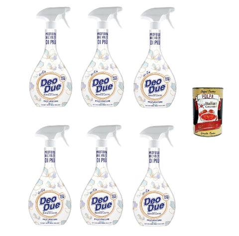 Deo Due Profumatore Bianco Latte Raumspray 6x 500 ml + Italian Gourmet polpa 400g