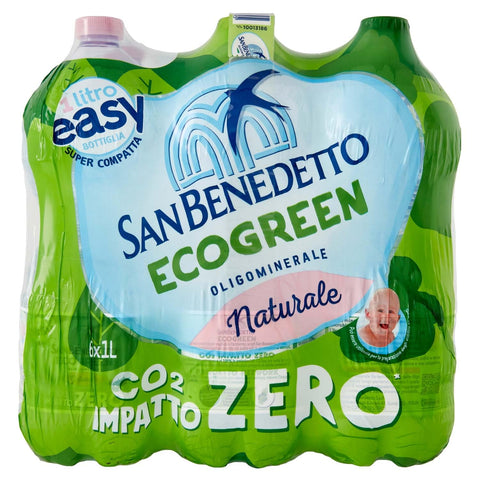 Sanbenedetto Acqua Easy Minerale Naturale - 6 Bottglie da 1 Litro