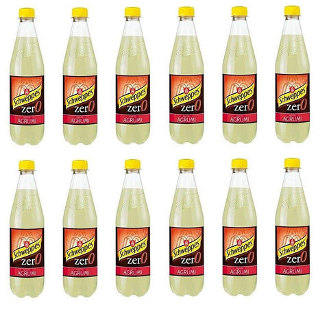 12 x Schweppes Zero Agrumi Zitrus-Limonade ohne Zucker PET 1lt erfrischend