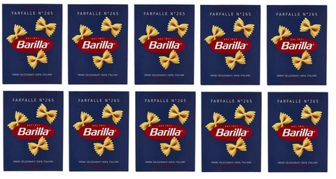 10x Pasta Barilla Farfalle Nr. 265 italienisch Nudeln 500 g pack