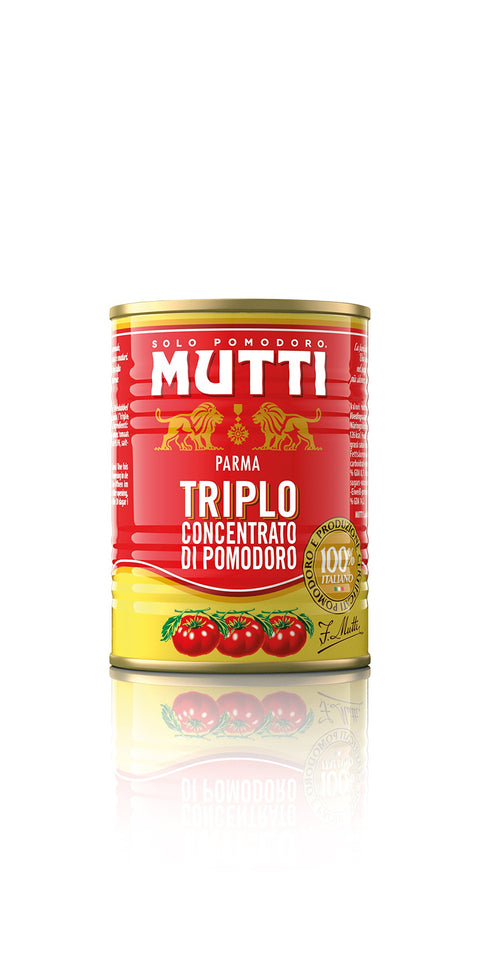 12er-Pack Mutti Triplo Concentrato Di Pomodoro,Dreifaches Tomatenkonzentrat,100% Italienische Tomaten,400g Dose