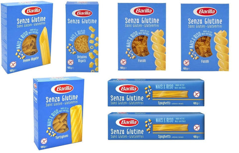 TESTPAKET Barilla senza Glutine Glutenfrei pasta nudeln 7 x 400G