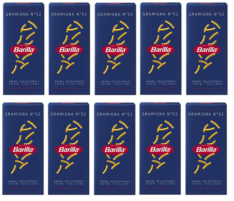 10x Pasta Barilla Gramigna Nr. 52 italienisch Nudeln 500 g pack