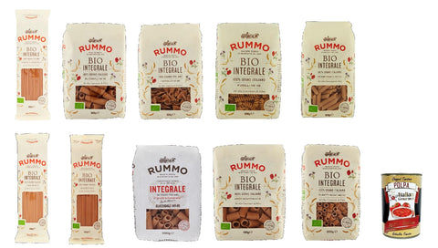 Rummo Testpaket Pasta Integrale , Vollkornnudeln Nudeln Vollkorn Italienische Pasta 10x 500g