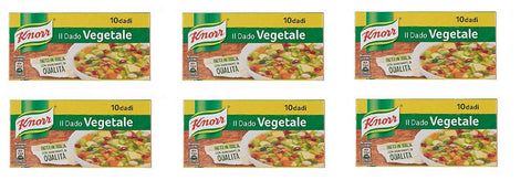 6x knorr veggie dado brodo Vegetarisch Suppenwürfel Brühe reich an Geschmack 10pz