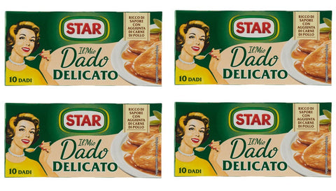 StarIl Mio Dado Delicato Bouillon-Würfel, zarter Geschmack, 4 Stück, 10 g pro Würfel, 10 g