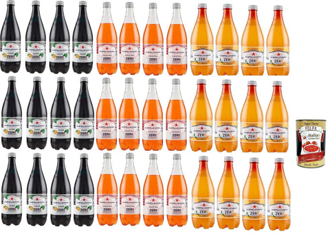 TESTPAKET Zero PET Ohne Zuckerzusatz Flasche Alkoholfreie Getränke (36 x 75cl) Ginger Cocktail Aranciata Chinotto