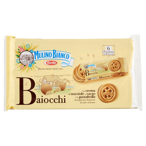 Mulino Bianco Biscotti con Crema alla Nocciola e Cacao 336g - italienische Premium Kekse