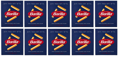 10x Pasta Barilla Ziti tagliati Nr. 74 italienisch Nudeln 500 g pack