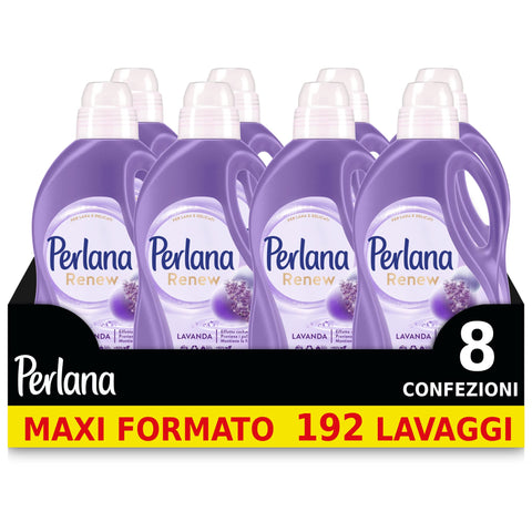 Perlana Renew Lavanda Waschmittel, Kaschmir-Effekt, verhindert Knötchen, 1 Packung mit 24 Wäschen