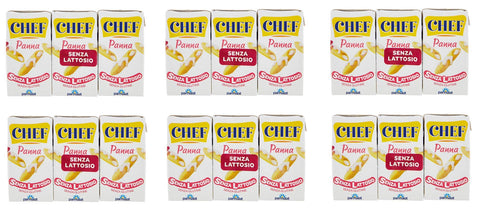Parmalat Chef Panna Senza Lattosio Laktosefreie Kochcreme Glutenfrei ( 18 x 125ml ) Sauce zum Kochen