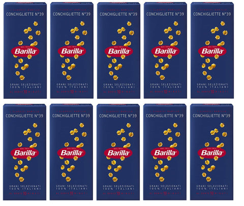 10x Pasta Barilla Conchigliette Nr. 39 italienisch Nudeln 500 g pack