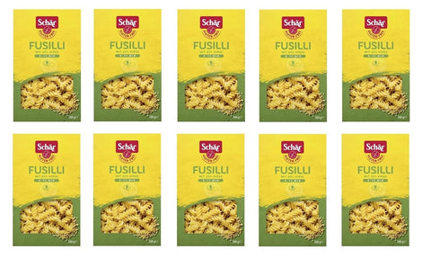 10x SCHÄR Senza Glutine Fusilli Glutenfrei Pasta mit 20% Hirse 500g