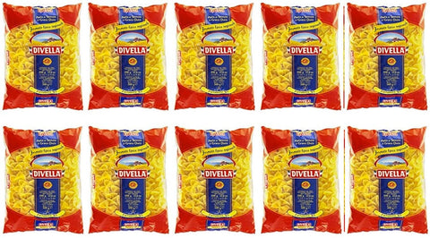 10x Pasta Divella 100% Italienisch N° 97 Farfallette 500 gr