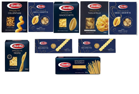 TESTPAKET Pasta Barilla Specialità italienisch Nudeln 9 pack x 500 g