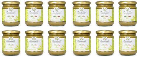 12x Brontedolci Crema Spalmabile di Pistacchio ELITE Streichfähige Pistaziencreme 190g in Glas aus Sizilien mit 40,5% Pistazie