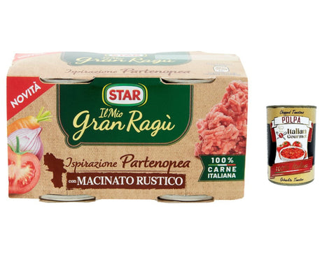 12x Il mio Gran ragù Star Ispirazione partenopeo Mit rustikalem Boden tomatensauce 2x 100g sauce Tomatensuppe + Italian gourmet polpa 400g