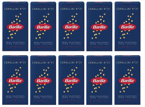 10x Pasta Barilla Corallini Nr. 31 italienisch Nudeln 500 g pack