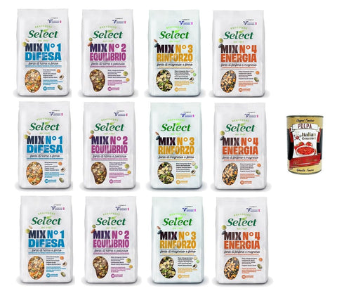 Select Testpaket MIX 1-2-3-4 Quelle für Phosphor, Magnesium, Eisen, Kalium, Kupfer + Italian Gourmet polpa 400g
