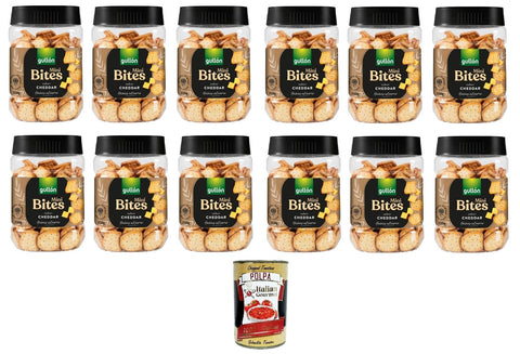 12x Gullon Crackers Cheddar 250Gr + Italian Goumet polpa 400g