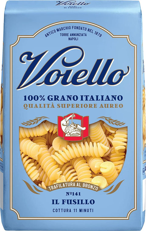 10x Voiello Il Fusillo n°141 Pasta 100% Italienischer Weizen 500g Teigwaren aus Hartweizengrieß Bronze-Zeichnung
