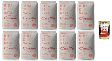 10x Casillo Semola di Grano Duro Rimacinata Nachgemahlener Hartweizengrieß 1 kg+ Italian gourmet polpa 400g