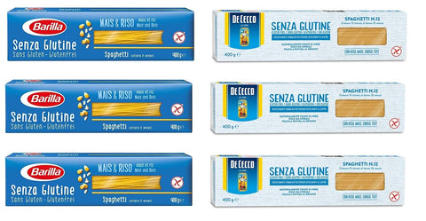 TESTPAKET Gluten Free Senza Glutine De Cecco Barilla Spaghetti Glutenfrei italienische pasta ( 6 x 400g )