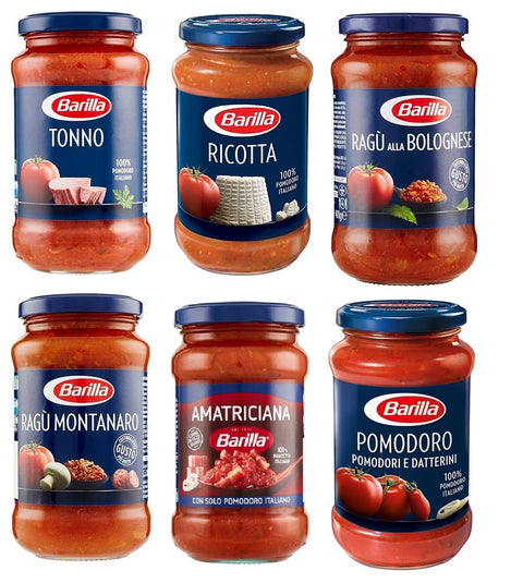 Testpaket Barilla pastasauce tomatensauce Fertige Saucen aus italien 6 x 400g