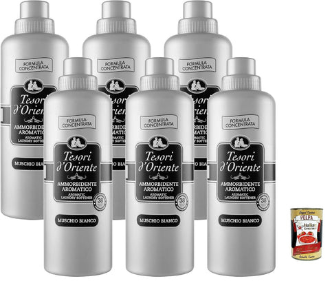 Tesori d'Oriente Ayurveda konzentrierter Weichspüler 760 ml (Ammorbidente Aromatico, x6) + Italian Gourmet polpa 400g