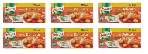 6x knorr Delicato dado brodo Suppenwürfel Brühe sanft reich an Geschmack 10 pz