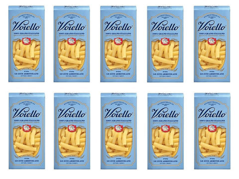 10x Voiello Lo Zito Arrotolato n°194 Pasta 100% Italienischer Weizen 500g Teigwaren aus Hartweizengrieß Bronze-Zeichnung