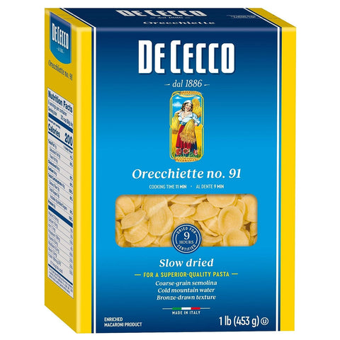 10x Pasta De Cecco 100% Italienisch Orecchiette n. 91 Nudeln 500g