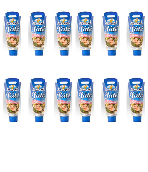 12x AS do MAR Patè Tonno Salmone Lachs Thunfischcreme 100g Streichfähige