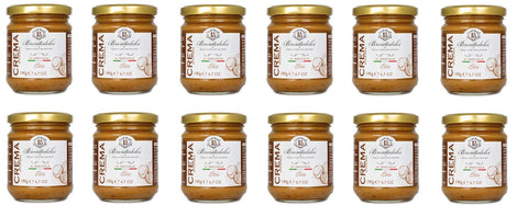 12x Brontedolci Crema Spalmabile di Nocciola Streichfähige Haselnusscreme 190g in Glas aus Sizilien mit 40% Haselnüssen