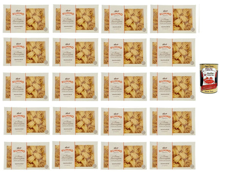 Rummo Tagliatelle N° 107, Pasta Lenta Lavorazione Teigwaren aus Hartweizengrieß Bronze-Zeichnung 20x 500g + Italian Gourmet polpa 400g