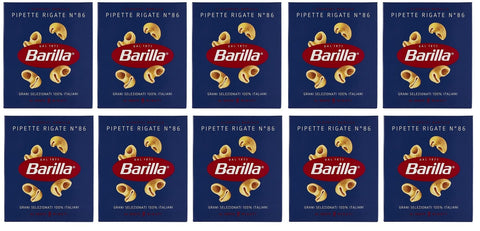 10x Pasta Barilla Pipette Rigate Nr. 86 Italienisch Nudeln 500g Pack