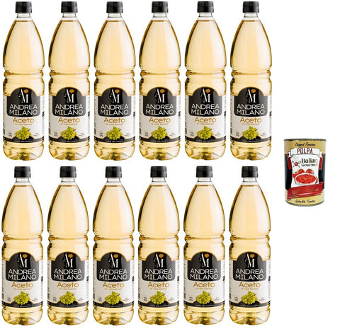 12x ANDREA MILANO Weißweinessig 1lt+ Italian Gourmet polpa 400g