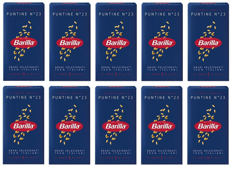 10x Pasta Barilla Puntine Nr. 23 italienisch Nudeln 500 g pack
