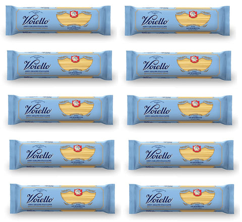 10x Voiello Lo Spaghetto n°104 Pasta 100% Italienischer Weizen 500g Teigwaren aus Hartweizengrieß Bronze-Zeichnung
