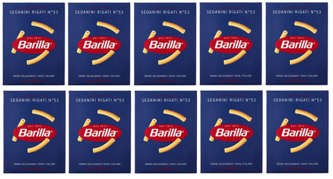 10x Pasta Barilla Sedanini rigati Nr. 53 italienisch Nudeln 500 g pack