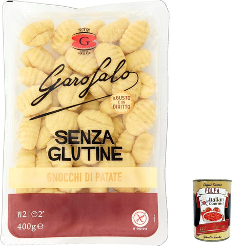 10x Gnocchi di patate 400 g Senza Glutine Glutin free, glutenfrei Pasta Noodles + Italian Gourmet Polpa 400 g
