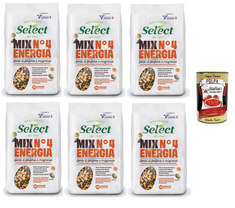 Select MIX N.4 ENERGIA Quelle für Phosphor und Magnesium 6x 300gr + Italian Gourmet polpa 400g