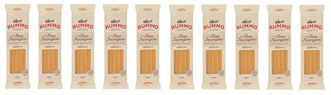 10x Rummo Linguine N°13 Pasta Lenta Lavorazione Teigwaren aus Hartweizengrieß Bronze-Zeichnung 500g