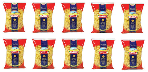10x Pasta Divella 100% Italienisch N°18 mezzi Rigatoni 500g