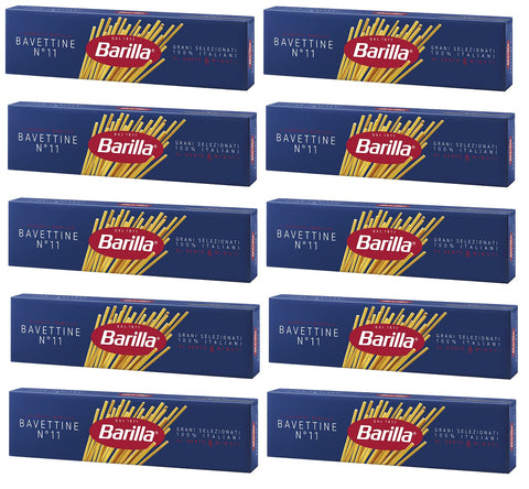 10x Pasta Barilla Bavettine Nr. 11 italienisch Nudeln 500 g pack