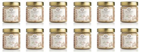 12x Brontedolci Crema Spalmabile di Mandorle Streichfähige Mandelcreme 190g in Glas aus Sizilien mit 40% Mandeln
